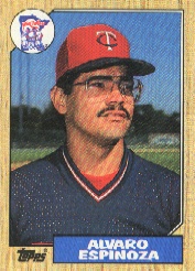 1987 Topps Baseball Cards      529     Alvaro Espinoza RC
